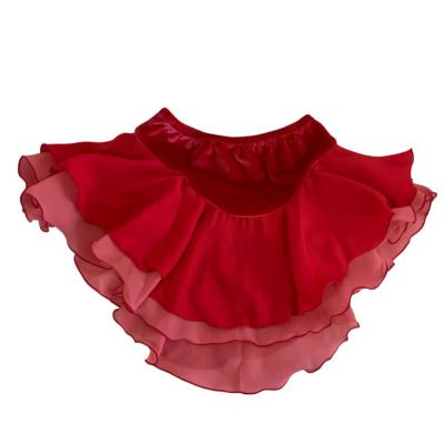 Jupette Jerry's - Georgette Double Skirt Fire pink /pink