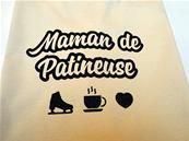 Tee Shirt - Maman de patineuse - Crème