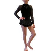 Tunique de patinage - Jet Black Starshine Dress