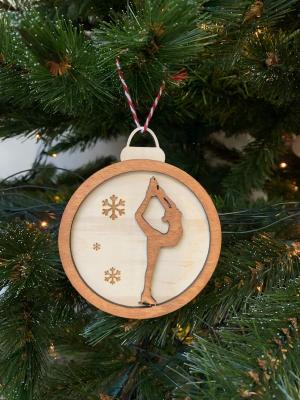 Boule de Noël en bois - Motif Bielmann