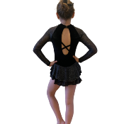 Tunique de patinage - Jet Black Starshine Dress