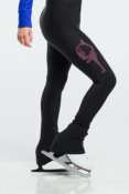 Pantalon de patinage - Biellmann Rose Strass