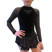 Tunique de patinage - Jet Black Starshine Dress