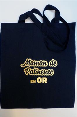 Sac Coton - Maman de patineuse en Or