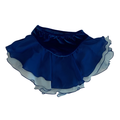 Jupette Jerry's - Georgette Double Skirt Royal blue