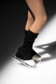 Guêtre Danse Noir Lurex